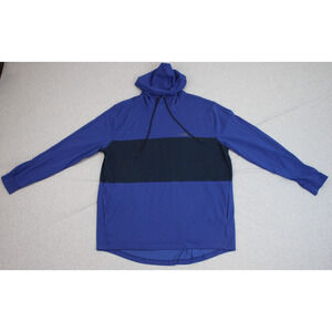 American Eagle Outfitters Hoodie Mens Large Blue Pockets Long Sleeve Pullover